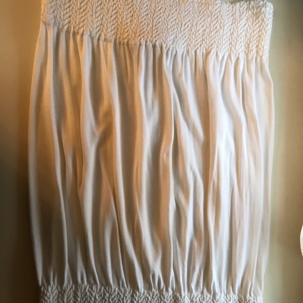 New White Boutique Purchase Tube Top OSFA stretch
